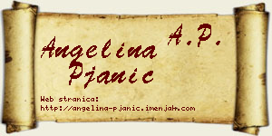Angelina Pjanić vizit kartica